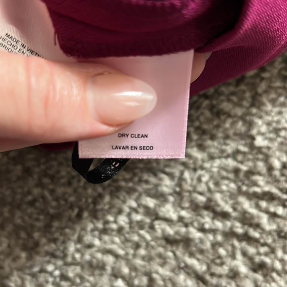 EUC Anne Klein size S magenta cowl neck dress - Picture 4 of 10
